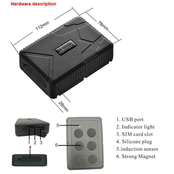 TK915 Magnetic Vehicle 2G GSM GPS Real Time Tracking Tracker - Car Tracker by buy2fix | Online Shopping UK | buy2fix