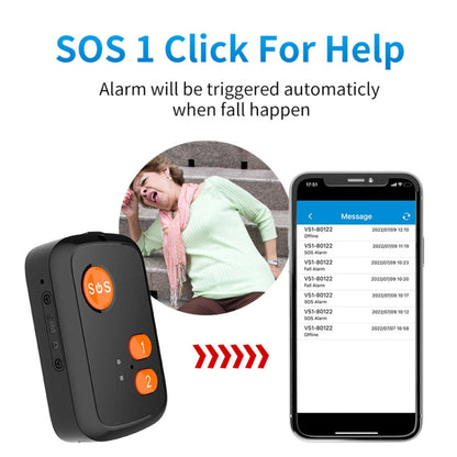 V51 A Style IP67 Waterproof 4G LTE 3G 2G GSM Elderly SOS Button Emergency Alarm GPS Tracker For Asia/Europe/Africa/Australia - Personal Tracker by buy2fix | Online Shopping UK | buy2fix