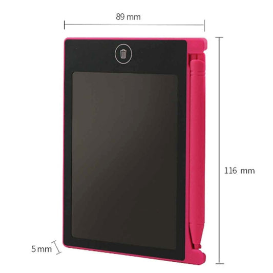 CHUYI 4.4 inch LCD Writing Tablet Portable Electronic Writing Drawing Board Doodle Pads with Stylus for Home School Office(Pink) by buy2fix