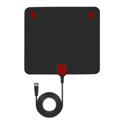 Ultra-thin Indoor HD Digital TV Antenna with 50 Miles Long Range Amplifier(Black) - DVB-T & Simulation Antenna by buy2fix | Online Shopping UK | buy2fix