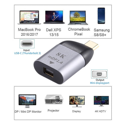 Type-C Male To MiniDP 1.4 Adapter, Support 3D Visual Effects by buy2fix