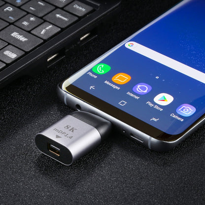 Type-C Male To MiniDP 1.4 Adapter, Support 3D Visual Effects by buy2fix