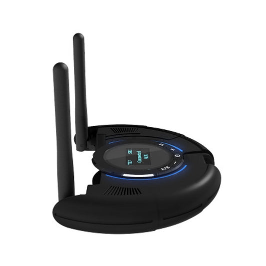 TX800 Optical Fiber Bluetooth 5.0 Transmitter Receiver Audio Adapter with Dual Antennas & OLED Display - Audio Receiver Transmitter by buy2fix | Online Shopping UK | buy2fix