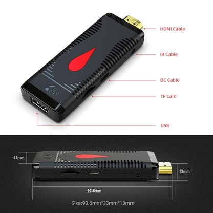 X96 S400 Android 10.0 Mini TV Stick, Allwinner H313 Quad Core ARM Cortex A53, 1GB + 8GB, Support WiFi, HDMI, TF Card, USB - Android TV Sticks by buy2fix | Online Shopping UK | buy2fix