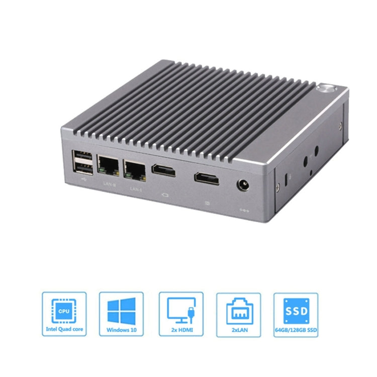 K660S Windows and Linux System Mini PC, Intel Celeron Processor N2840 Quad-Core 1.83- 2.25GHz, 8GB RAM + 128GB SSD, EU Plug by buy2fix