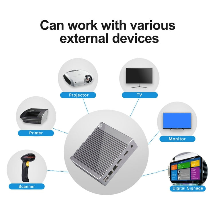 K660S Windows and Linux System Mini PC, Intel Celeron Processor N2840 Quad-Core 1.83- 2.25GHz, 8GB RAM + 128GB SSD, UK Plug by buy2fix