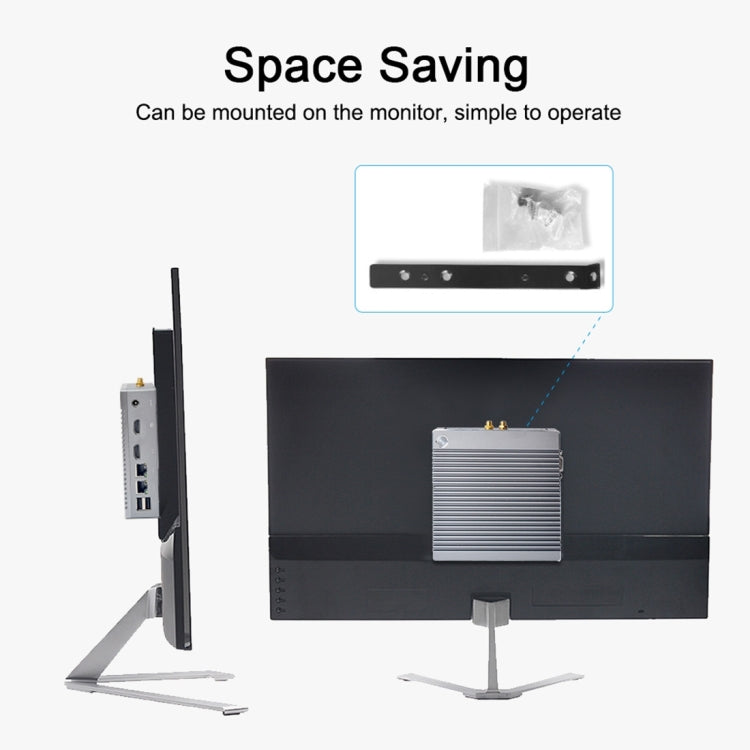 K660S Windows and Linux System Mini PC, Intel Celeron Processor N2840 Quad-Core 1.83- 2.25GHz, 8GB RAM + 128GB SSD, UK Plug by buy2fix