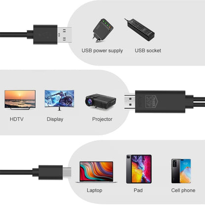 UC502 USB-C / Type-C 4K 60Hz HDTV Plastic Cable - Wireless Display Dongle by buy2fix | Online Shopping UK | buy2fix