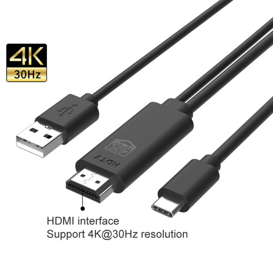 UC505 USB-C / Type-C 4K 30Hz HDTV Cable - Wireless Display Dongle by buy2fix | Online Shopping UK | buy2fix