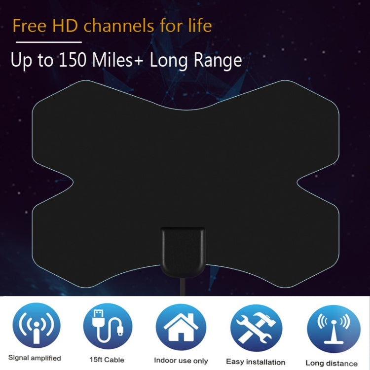 MYC-HDTV050 X Shield 25dB 4K HDTV Antenna, Reception Range: 150 Miles - DVB-T & Simulation Antenna by buy2fix | Online Shopping UK | buy2fix