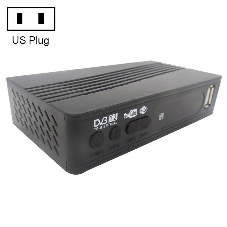 T15-T2 1080P Full HD DVB-TC/C Receiver Set-Top Box, US Plug - DVB-T & Analog Solutions by buy2fix | Online Shopping UK | buy2fix