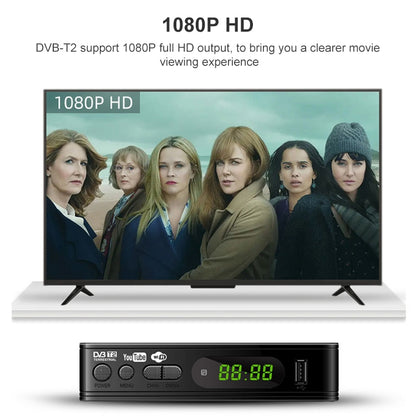 T15-T2 1080P Full HD DVB-TC/C Receiver Set-Top Box, EU Plug - DVB-T & Analog Solutions by buy2fix | Online Shopping UK | buy2fix