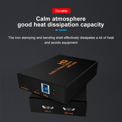 Z28 Professional HDMI Female + Mic + Line In to HDMI Female USB 3.0 Video Audio Capture Box(Black) - Video Capture Solutions by buy2fix | Online Shopping UK | buy2fix