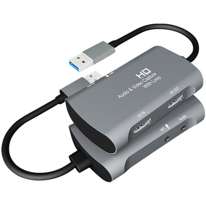 Z30 HDMI Female + Mic to HDMI Female + Audio + USB 2.0 Video Capture Box - Video Capture Solutions by buy2fix | Online Shopping UK | buy2fix