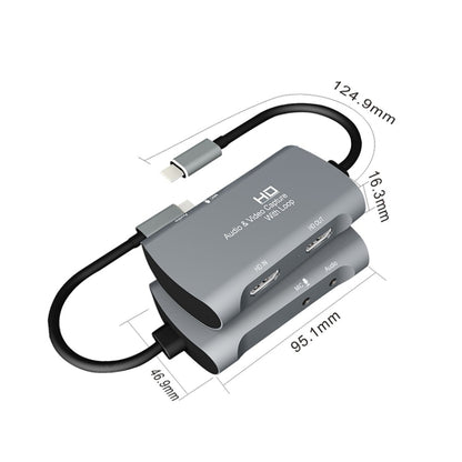 Z30A HDMI Female + Mic to HDMI Female + Audio + USB-C / Type-C Video Capture Box - Video Capture Solutions by buy2fix | Online Shopping UK | buy2fix