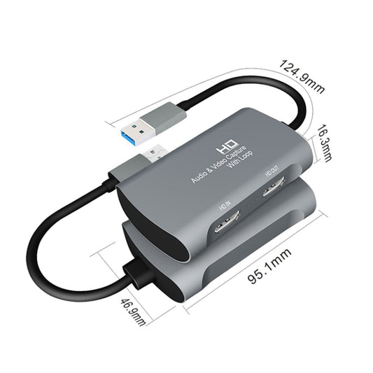 Z31 HDMI Female to HDMI Female + Audio + USB 2.0 Video Capture Box - Video Capture Solutions by buy2fix | Online Shopping UK | buy2fix