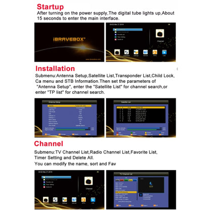 iBRAVEBOX V8 MAGIC Digital Satellite Signal Finder Meter, Support H.265+DVB-S/S2 & IPTV(UK Plug) - Satellite Finder by buy2fix | Online Shopping UK | buy2fix