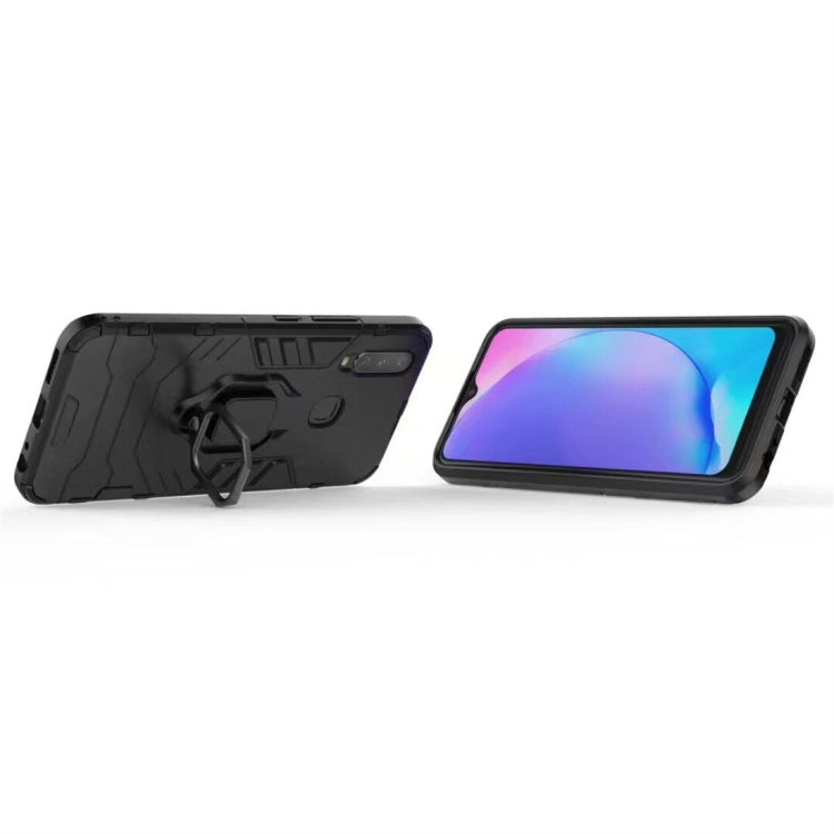PC + TPU Shockproof Protective Case for Vivo Y17, with Magnetic Ring Holder (Blue) - vivo Cases by buy2fix | Online Shopping UK | buy2fix