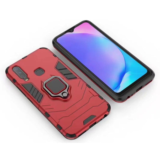 PC + TPU Shockproof Protective Case for Vivo Y17, with Magnetic Ring Holder (Red) - vivo Cases by buy2fix | Online Shopping UK | buy2fix