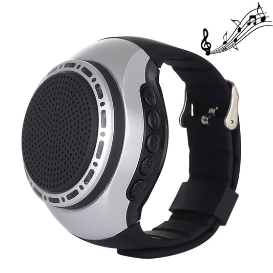 U6 Smart Wireless Bluetooth V3.0 + EDR Sport Music Watch Speaker, Support Hands-free Calls & FM Radio & TF Card(Silver) - Desktop Speaker by buy2fix | Online Shopping UK | buy2fix