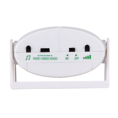 5301 Wireless Infrared Motion Sensor Welcome Alarm Intelligent Greeting Warning Doorbell, IR Distance: 10m(White) - Sensor Doorbell by buy2fix | Online Shopping UK | buy2fix