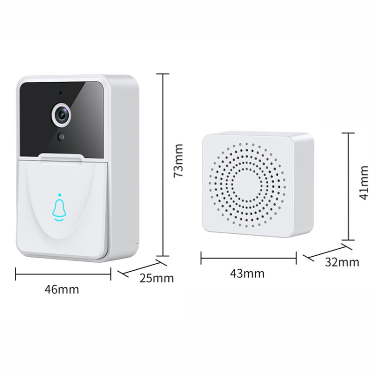DoorBell X3 VGA WiFi Smart Video Doorbell with Chime, Support Night Vision(White) - Video DoorBell by buy2fix | Online Shopping UK | buy2fix