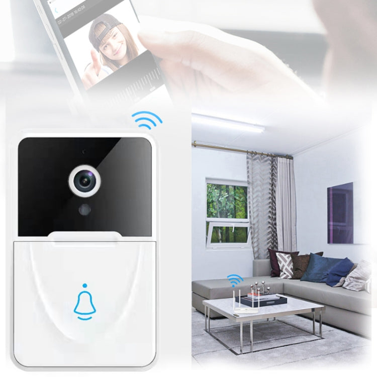 DoorBell X3 VGA WiFi Smart Video Doorbell with Chime, Support Night Vision(White) - Video DoorBell by buy2fix | Online Shopping UK | buy2fix