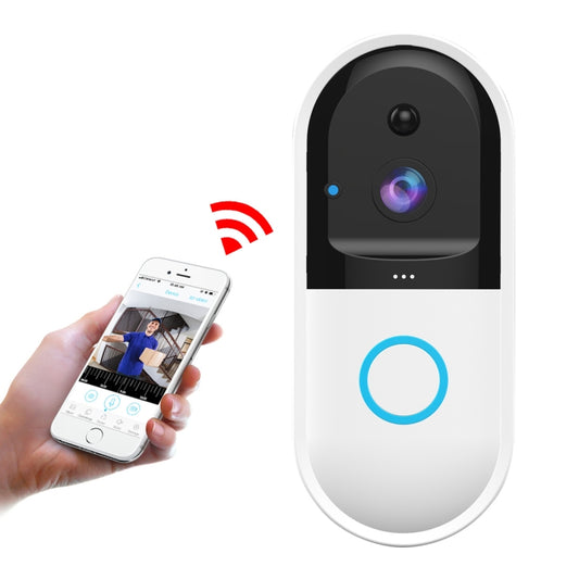B50 720P Smart WiFi Video Visual Doorbell, Support Phone Remote Monitoring & Night Vision & SD Card (White) - Video DoorBell by buy2fix | Online Shopping UK | buy2fix