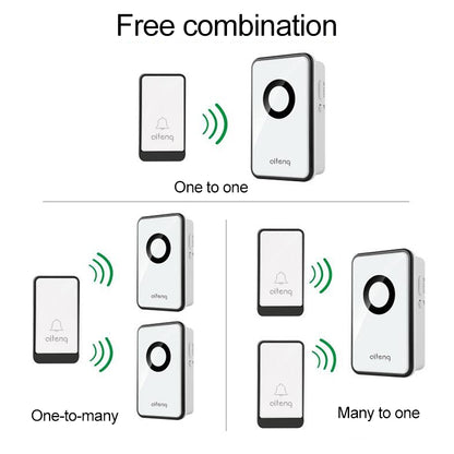 AITENG V018J Wireless Batteryless WIFI Doorbell, UK Plug - Wireless Doorbell by AITENG | Online Shopping UK | buy2fix
