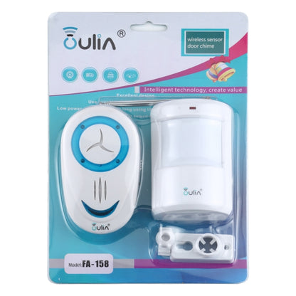 OULIA 220V Wireless Sensor Door Chime Electro Guard Watch, US Plug - Sensor Doorbell by buy2fix | Online Shopping UK | buy2fix