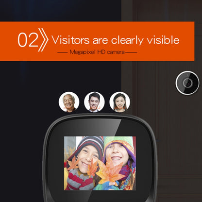 DD3S 2.4 inch Screen 0.3MP Security Camera Peephole Viewer Digital Peephole Door Bell, - Video DoorBell by buy2fix | Online Shopping UK | buy2fix