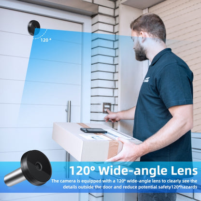 SN520AD 3.5 inch Screen 2.0MP Security Camera Digital Peephole Door Viewer (Black) by buy2fix
