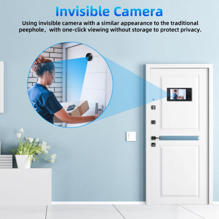 SN520AD 3.5 inch Screen 2.0MP Security Camera Digital Peephole Door Viewer (Black) by buy2fix