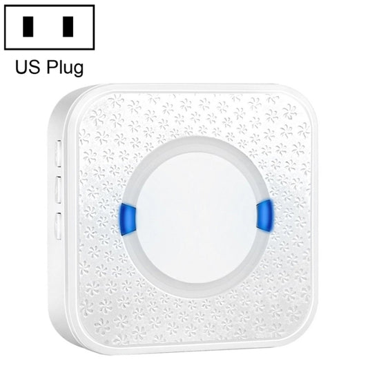 P6 110dB Wireless IP55 Waterproof Low Power Consumption WiFi Doing-dong Doorbell Receiver, Receiver Distance: 300m, US Plug(White) - Wireless Doorbell by buy2fix | Online Shopping UK | buy2fix