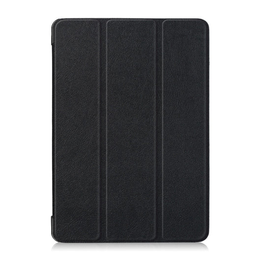 3-folding Custer Texture Deformation Flip Leather Case for Lenovo Tab M10 TB-X605F / X505F(Black) - Lenovo by buy2fix | Online Shopping UK | buy2fix
