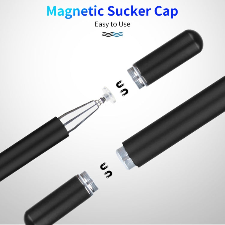 JD01 Universal Magnetic Pen Cap + Disc + Spare Pen Head Stylus Pen for Smart Tablets and Mobile Phones(Black) - Stylus Pen by buy2fix | Online Shopping UK | buy2fix