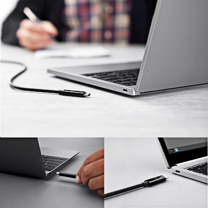 1m USB-C / Type-C Male to USB 3.1 Type-C Male Data & Charging Spring Coiled Cable by buy2fix