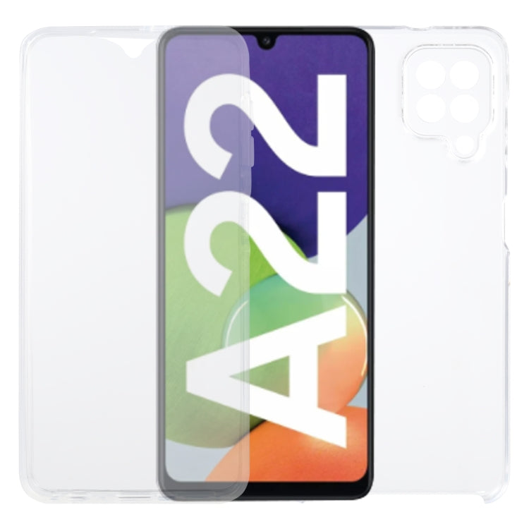 For Samsung Galaxy A22 4G PC+TPU Ultra-Thin Double-Sided All-Inclusive Transparent Case by buy2fix