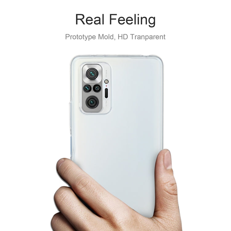 For Xiaomi Redmi Note 10 Pro 0.75mm Ultra-thin Transparent TPU Soft Protective Case by buy2fix