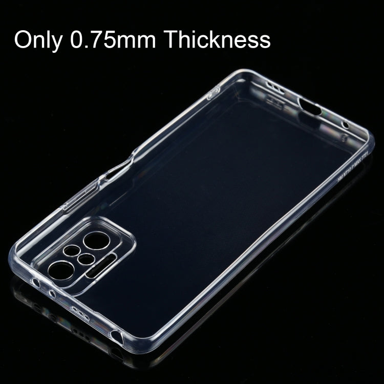 For Xiaomi Redmi Note 10 Pro 0.75mm Ultra-thin Transparent TPU Soft Protective Case by buy2fix