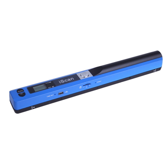 iScan01 Mobile Document Handheld Scanner with LED Display, A4 Contact Image Sensor(Blue) - Portable Scanner by buy2fix | Online Shopping UK | buy2fix