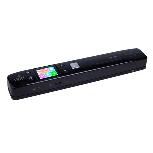 iScan02 WiFi Double Roller Mobile Document Portable Handheld Scanner with LED Display,  Support 1050DPI  / 600DPI  / 300DPI  / PDF / JPG / TF(Black) - Portable Scanner by buy2fix | Online Shopping UK | buy2fix