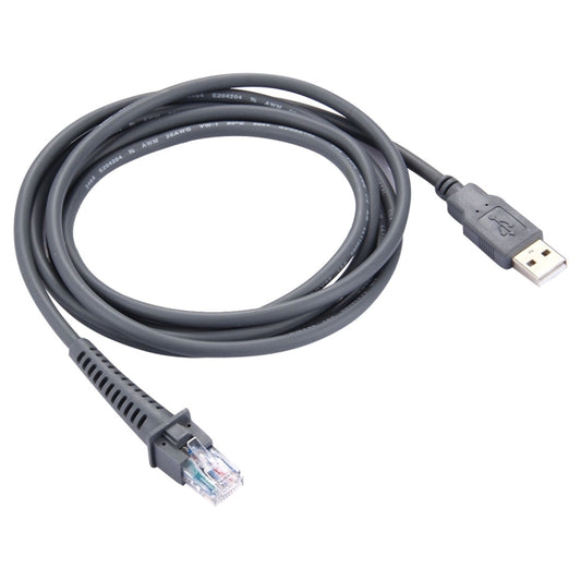 2m USB A Male to RJ45 Scanner Serial Data Cable for Symbol LS2208 / 2208AP / LS4278(Grey) - Accessories by buy2fix | Online Shopping UK | buy2fix