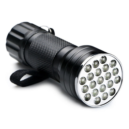 UV 21 LEDs 395NM Ultra Violet Torch LED Flashlight Light Lamp Detector for Dog Urine Pet Stains - LED Flashlight by buy2fix | Online Shopping UK | buy2fix