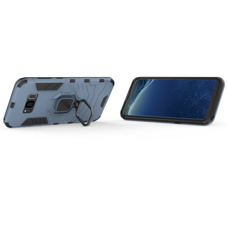 PC + TPU Shockproof Protective Case for Galaxy S8+, with Magnetic Ring Holder by buy2fix