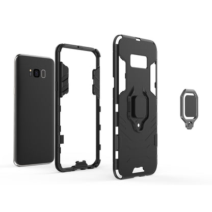 PC + TPU Shockproof Protective Case for Galaxy S8+, with Magnetic Ring Holder by buy2fix