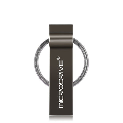 MicroDrive 32GB USB 2.0 Metal Keychain U Disk (Black) - USB Flash Drives by MicroDrive | Online Shopping UK | buy2fix