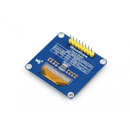 Waveshare 1.3 inch 128*64 OLED, SPI/I2C interfaces, Straight Vertical Pinheader - Modules Expansions Accessories by Waveshare | Online Shopping UK | buy2fix