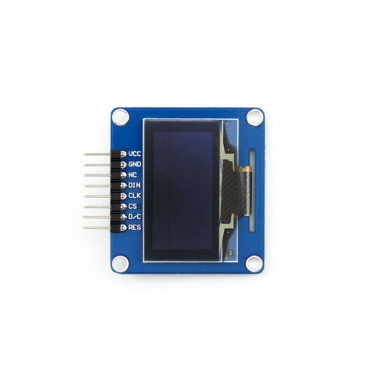 Waveshare 1.3 inch 128*64 OLED(A), SPI/I2C interfaces, Curved Horizontal Pinheader - Modules Expansions Accessories by Waveshare | Online Shopping UK | buy2fix