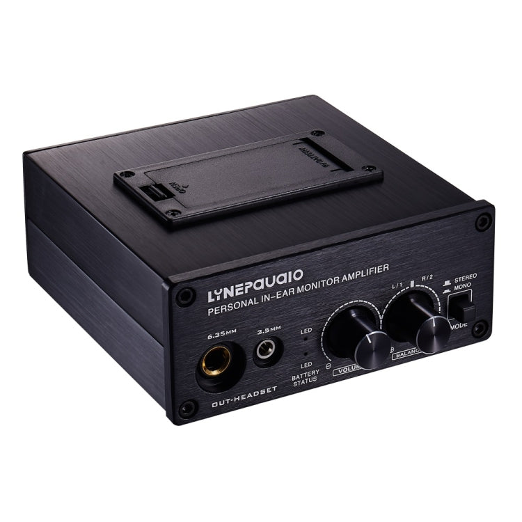 LINEPAUDIO B982 Power Amplifier Instrument Drummer Earphone Monitor Signal Amplifier, Dual XLR Input (Black) -  by buy2fix | Online Shopping UK | buy2fix